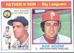1976 Topps Baseball Cards      067      Bob/Ray Boone FS
